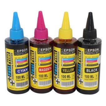 Fast Print Dye Based Photo Premium Epson 1 Set - MultiColor - 100 ML