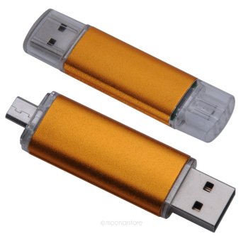Moonar NEW 8GB USB Port and Micro USB Port Flash Drive Memory Stick for Android Tablet PC (Orange)