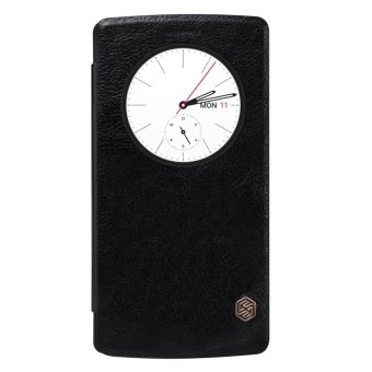 NILLKIN Slim Qin PU Leather Smart Flip Wallet Case for LG G4 (Black) - intl