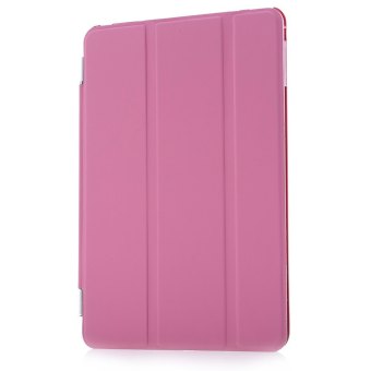 TimeZone PU Leather Flip Cover for iPad Mini 1 2 3 (Pink)