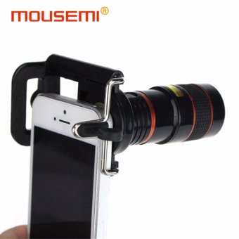 Universal Clip 8x Mobile Telephone Lens Optical Zoom Lens Cell Phone Telescope Camera Lens For iPhone xiaomi 3 Smartphone Lenses - intl