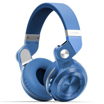 Foldable Bluedio T2+ Wireless Bluetooth Stereo Headphone Headset Earphone With Mic/Micro SD Card (Blue)