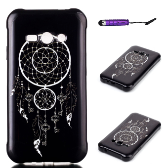 Moonmini Soft TPU Ultra Slim Thin Phone Back Case for Samsung Galaxy J1 Ace (Black)