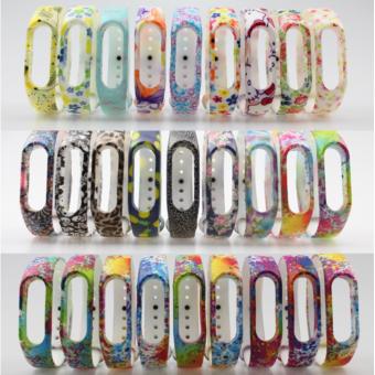 Fengsheng 5pc Colourful Silicone Wrist Strap Wrist Blet Replace Strap Replacement Wristband Bracelet Accessories For Xiaomi Mi Band 2 Smart Miband - intl