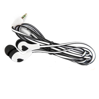 3.5mm Stereo In-ear Earbud Headphone Earphone Headset for iPhone White + Black
