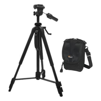 Lowepro Camera Bag bundle with Tripod - Hitam2