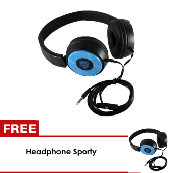 uNiQue Headset In Ear Headphone Multimedia Sporty Travel Blue - BUY 1 GET 1