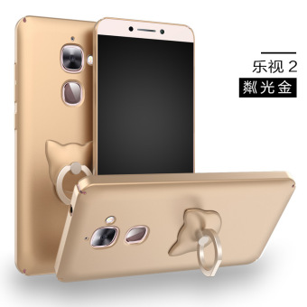New 360 Protection Housing For Letv LeEco Le 2 Le Pro 2 Case Ultra-thin Hard Matte PC Back Cover with Phone Stand Holder(Gold)