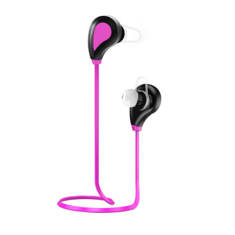 CHOETECH Sports Wireless Bluetooth Headphone Headset In-ear Earphones Mic Earbuds for iPhone 7 Plus and Samsung Galaxy S7 (Pink) - intl