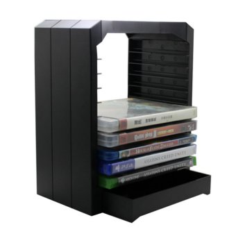 Ajusen Multifunctional Universal Games & Blu Ray Discs Storage Tower For 10 games or Blu-ray discs holder for Xbox One for PS4 - intl