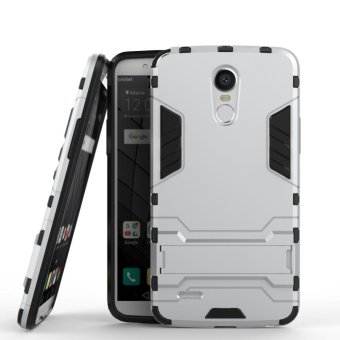 Iron Hard Man Armor Dual Phone Back Cover Case With Kickstand For LG Stylo 3 - intl