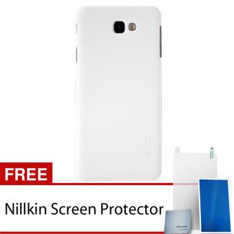 Nillkin For Samsung Galaxy J7 Prime / ON 7 Super Frosted Shield Hard Case Original - Putih + Gratis Anti Gores Clear