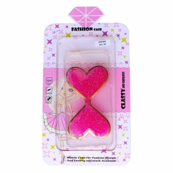 Fashion Case Gliter Love Casing for iPhone 5 / 5s - Pink