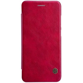 For Huawei P10 Lite Flip Case Nillkin Qin Series PU Leather 360 degree protection Cover Case 5.2\" Phone (Red) - intl