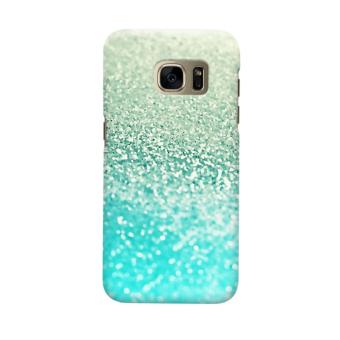 Indocustomcase Glitter Mint 2 Casing Case Cover For Samsung Galaxy S7 Edge