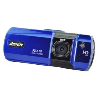 Amkov 2.7 Inch 1080P Motion Detection Car DVR Digital Camcorder(Blue) - Intl