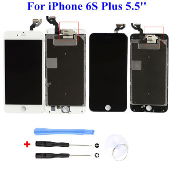 LCD Display+Touch Screen Digitizer Assembly Replacement+Frame For iPhone 6S Plus(White)