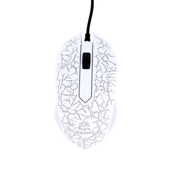 Jeqang JM-810 wired USB colorful back light stylish game mouse -WHITE - Intl