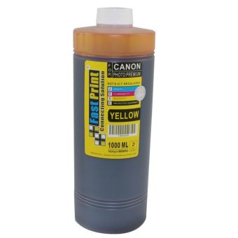 Fast Print Dye Based Photo Premium Canon - Yellow - 1000 ML