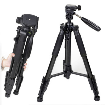 ZOMEI Q111 Portable Professional Tripod with Pan Head for Camera DSLR DV Canon Nikon Sony and Universal Camare Magnesium Alloy Black Color - intl
