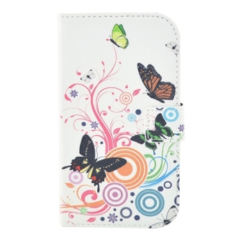SUNSKY Butterfly Pattern Flip Leather Cover with Holder and Card Slots for Samsung Galaxy Grand Duos / i9082, Neo Plus / i9060 (Multicolor)