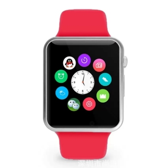 A1 Smartwatch 2016 A1 Smart Watch Bluetooth Smart Watch WaterproofSmart Watch For Iphone Android Cell phone 1.54 inch SIM Card (Red) - intl