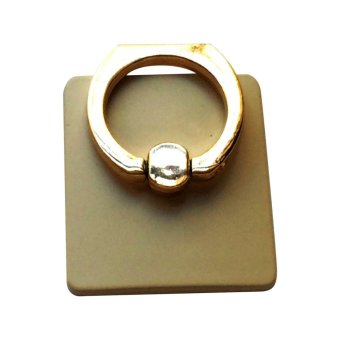 Rainbow Ring Hook Mobile Phone Docking Stand Holder/ Stand Holder for iPhone Mobile Phone Any Smart Device - Gold