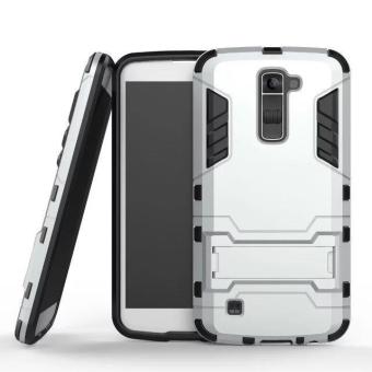 Iron Hard Man Armor Dual Phone Back Cover Case With Kickstand For LG K10 - intl