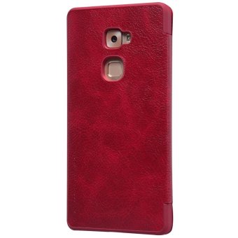 Huawei MATE S case NILLKIN Qin 360 degree protection Leather Case for MATE S 5.5 inch Phone Cases Cover Flip + Retailed Package (Red) - intl