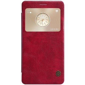 Huawei MATE S case NILLKIN Qin 360 degree protection Leather Case for MATE S 5.5 inch Phone Cases Cover Flip + Retailed Package (Red) - intl