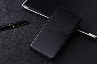 PU Leather Luxury Wallet Flip Stand Cover Case for Samsung Galaxy Grand 2 Duos G7106 G7102 (Black) - intl