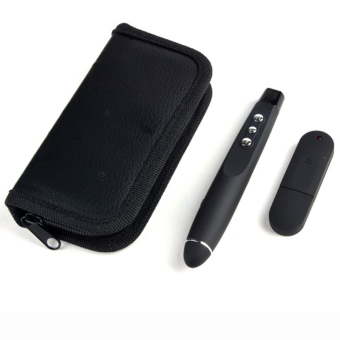 AZONE Infrared USB Wireless Remote Presentation Clicker Pen Presenter Powerpoint Presentation Remote Control (Black)