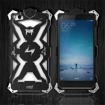 DAYJOY Luxury Cool Design Iron Body Premium Aluminum Protective Metal Bumper Frame case Cover for XIAOMI Mi 4i(BLACK) - intl