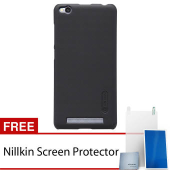 Nillkin For Xiaomi Redmi 3 Super Frosted Shield Hard Case Original - Hitam + Gratis Anti Gores Clear