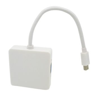 Hot-selling 1080p Mini Display Port Thunderbolt to DVI VGA HDMI Male to Female 3 in 1 Converter Adapter 