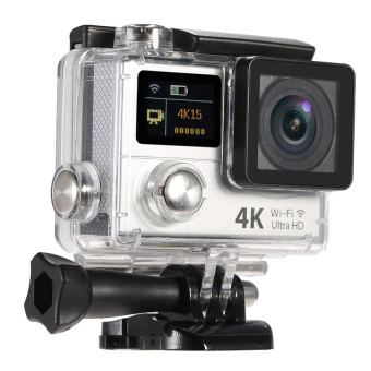 2 Inch Dual Screen LCD Ultra HD Wifi Sports Action Camera 4K15fps1080P 60fps 12MP 170° Wide-angle for HDMI Output Waterproof30m CamCar DVR FPV with Remote Control