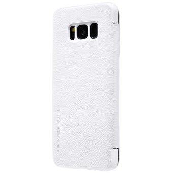 sFor Samsung Galaxy S8 Plus Case Nillkin QIN Series leather Cases 360 degree protection case flip cover for samsung s8 plus (White) - intl