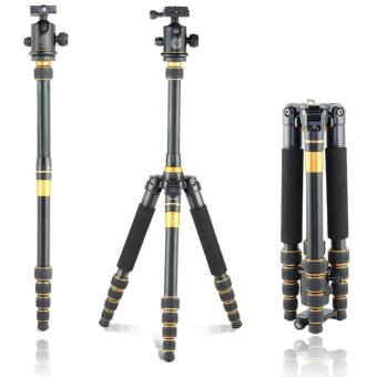 QZSD Q777 Aluminum Alloy Portable Traveling Tripod Monopod Stand with Ball Head for Digital Camera and Camcorder - intl