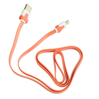 Cantiq Micro USB To USB PowerBank Long Cable Charger Data Sync Cord For Smartphone/Cable Data Micro Powerbank Panjang - Orange