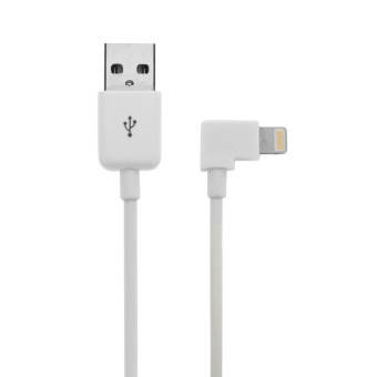 SUNSKY 2m Elbow 8 Pin to USB Data / Charging Cable iPhone 6 / 6 Plus / 5 / 5S / 5C iPad Mini 3 / 2 / 1 iPad 4 / Air / Air 2 (White)