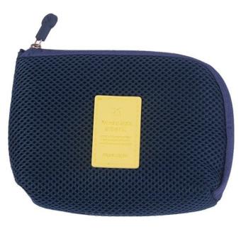 LALANG Shockproof Travel Digital Products Storage Bag Pouch S Navy Blue - intl