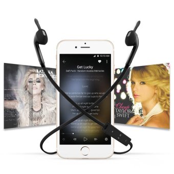 Wireless Bluetooth Headset Sport Stereo Headphone Earphone for iPhone BK - intl