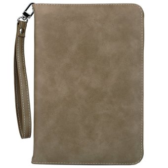 TimeZone Leather Card Holder Full Body Case for iPad Mini 4 (Coffee)