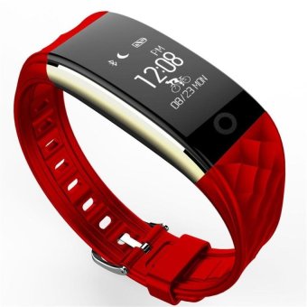 S2 Heart Rate Step Bluetooth Sports Wear Bracelet QQ Micro LetterDisplay IP67 Depth Waterproof Smart Bracelet(Red) - intl