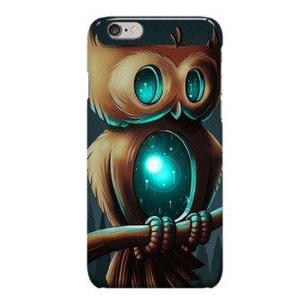 Indocustomcase Owl Night Birds Apple iPhone 6 plus Cover Hard Case