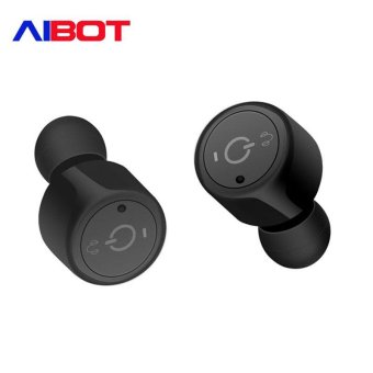 Aibot X1T Mini Invisible Twins True Wireless Earbuds Bluetooth Earphones CSR 4.2 Handsfree Airpods for iPhone 7 Plus Smartphone - intl