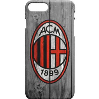 Indocustomcase AC Milan Logo On Wood Case Cover For iPhone 7 Plus