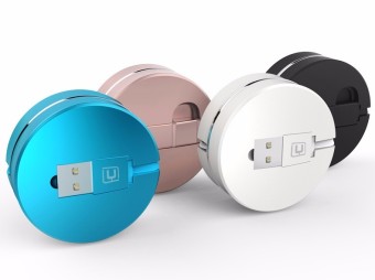 100cm 2 in 1 retractable USB charging Cable round box 8 pin Cable For iPhone 5s 6 6s plus micro for android Samsung S4 S5 Note 4（Blue) - Intl