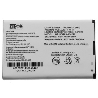 ZTE Baterai for Mifi MF30 MF60 MF62 AC30 - Li3715T42P3h654251 - Silver