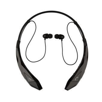 MiniCar Bluetooth Headphone neckband Hands-free HBS-902 earphone sport wireless headset hbs 902 for Samsung iphone Tone(Color:Black)